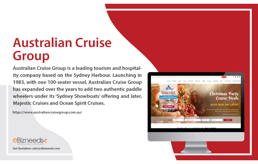 Australian Cruise Group android app development ecommerce website development