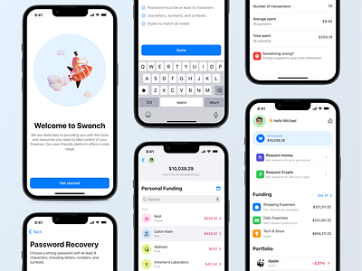 Digital Wallet app apple branding cashless society cryptocurrency design digital banking digital money e wallet finance financial technology fintech illustration mobile banking online banking payment gateway payment processing payment solutions security ui design
