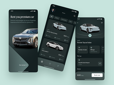 Car Rental - Mobile App app car car rental clean design interface ios luxury mobile mobile app premium renting ui ux