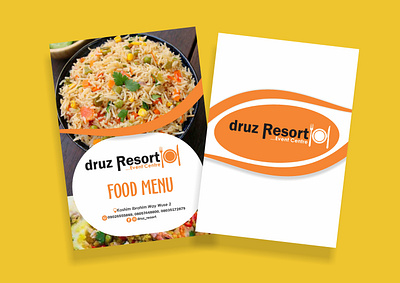 A-Z MENU DESIGN FOR "DRUZ RESORT" creative food menu food menu food menu design