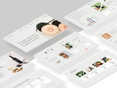 Heilsa. Responsive web design. Study Case articles design designer eating well figma figma design food graphic design healthy illustration illustrator procreate responsive ui uxui web webdesign