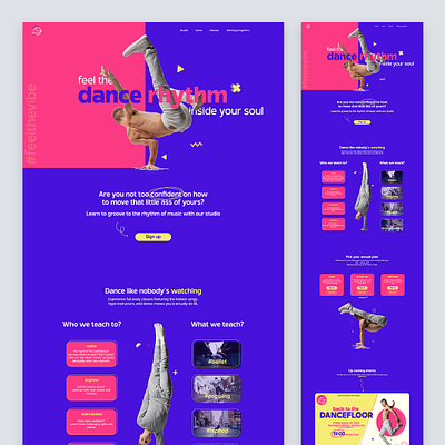 Gravity - Dance Studio body dance dance studio dancer design graphic design hip hop motion graphics moves sport studio ui uidesign webdesign website