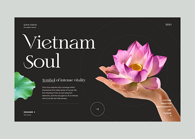 Vietnam Soul - Lotus Gallery app design product design ui ui design uiux