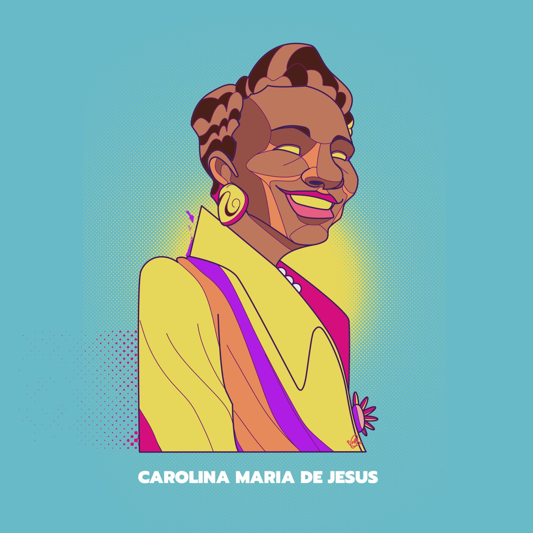 Retrato - Portrait - Carolina de Jesus art design editorial graphic design illustration ilustracao portrait publishing retrato vector vetor