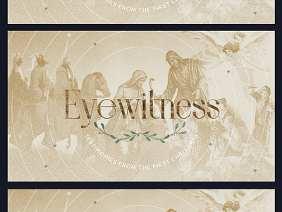 Eyewitness branding christmas church graphics design graphic design message series typography