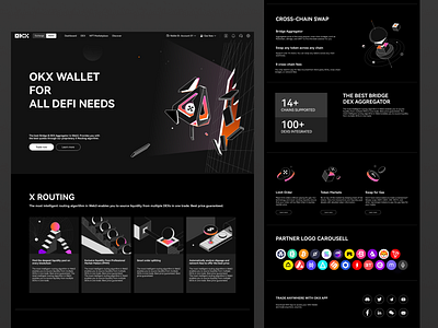 Web3 Wallet Website Design practice landing web page landing page wallet web web3