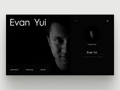 User Profile - Daily UI 006 ui