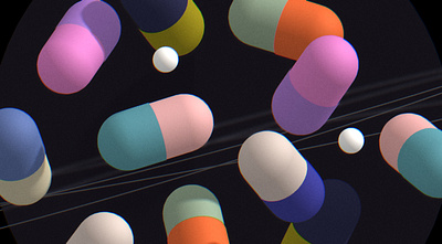 Colorful Pill 3d 3d art augmentedreality graphic design spline