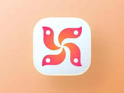 Phoenix! bird brand branding figma fire flame flower gradient icon illustration ios logo macos mobile nest phoenix red saas startup symbol