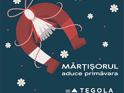 Mărțișor Tegola Moldova branding chisinau creative cromatix cromatix creative image lab cromatixlab design illustration logo moldova