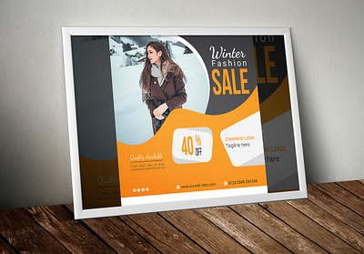 Winter banner template disign banner fb banner instragram banner poster social media banner