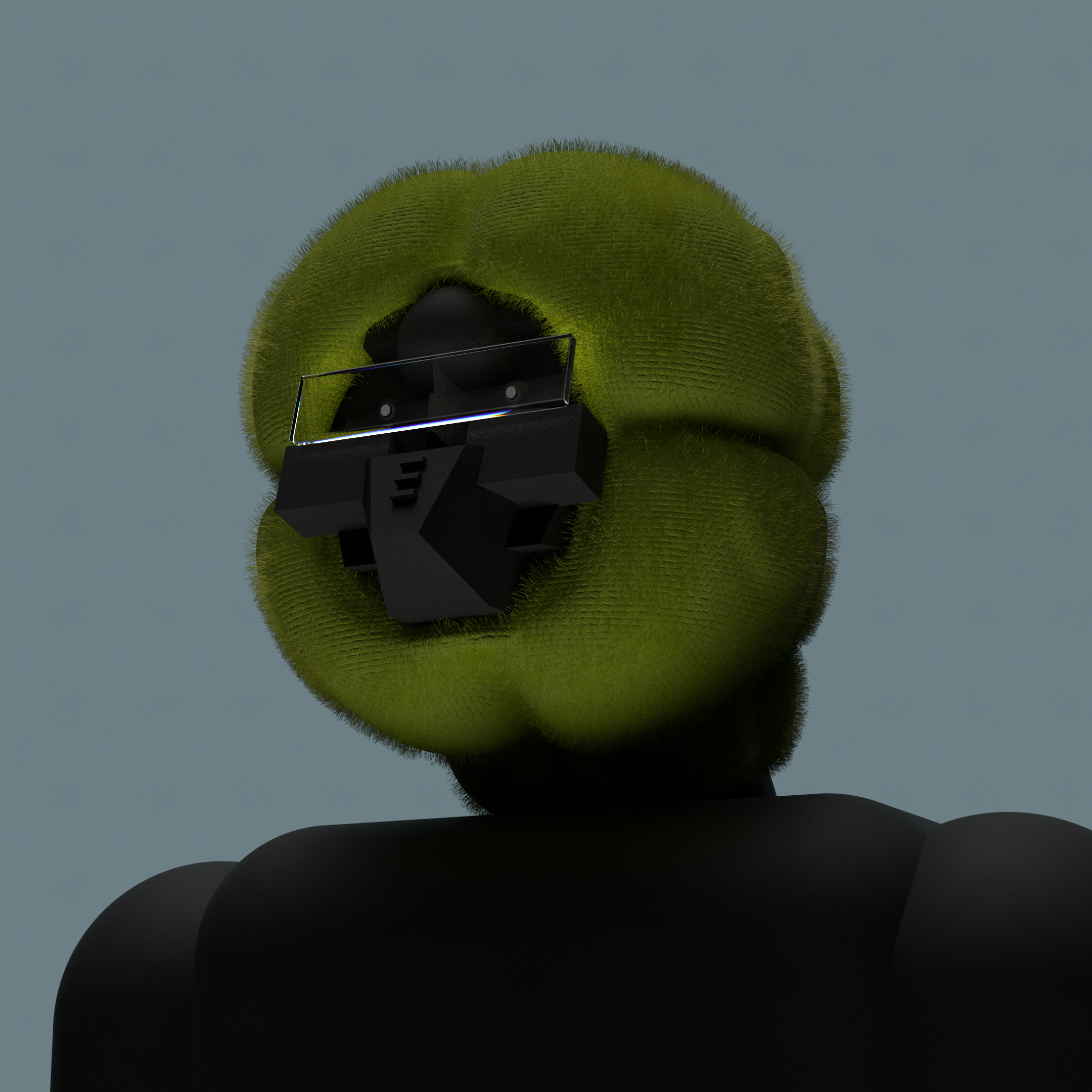 Robot with a head warmer 3d 3d illustration animation character design illustration rendering robot vray