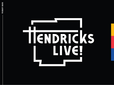 Hendricks Live! Identity branding custom type design identity local logo performing arts type typography vector