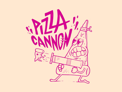 Pizza Cannon applepencil illustration ipadpro procreate sketch sketchbook