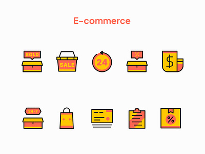 Filled Icon Style e commerce filled icon icon pack iconography icons internet style icon