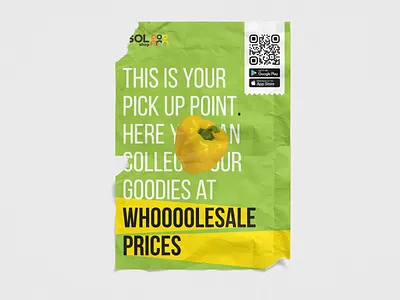 Banner for South Africa food delivery africa banner delivery fruit offline banner pick up self service solshop ui ux veg vegetables