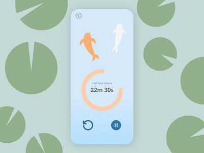 Daily UI Challenge 014- Countdown Timer 014 countdown timer dailyui mindfulness mobile ui