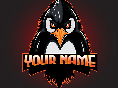 Angry Penguin Mascot logo angry penguin branding design graphic design illustration logo mascot logo penguin typography vector