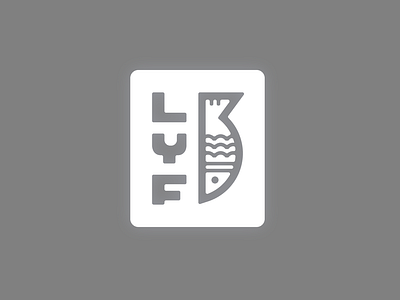 LYF Logo branding fish logo youth group