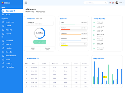 Online attendance dashboard app attendance dashboard branding dashboard design design graphic design illustration logo motion graphics online attendance ui ux vector