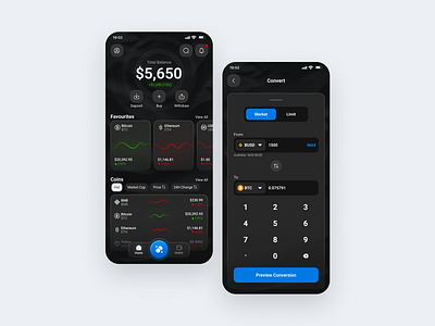 Crypto Wallet Mobile app appdesign behance bitcoin crypto crypto wallet app cryptocurrency dailyui design designinspiration dribbble graphic design mobile ui uidesign uidesigner uiux ux uxdesign wallet webdesign