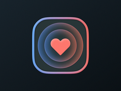 Heart! brand branding design figma gradient heart icon icons illustration ios logo love macos mark mobile red saas startup symbol valentine