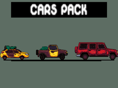 Free Old Cars Pixel Art Asset Pack 2d art asset assets car cars game game assets gamedev illustration indie pixel pixelart pixelated png psd sprite sprites spritesheet spritesheets