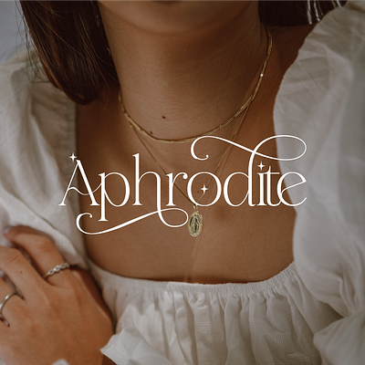 Aphrodite - feminine brand aphrodite artsy branding design feminine font graphic design logo maginia stars typography