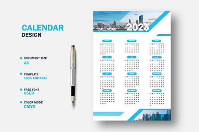 Calendar Design 2023 template schedule
