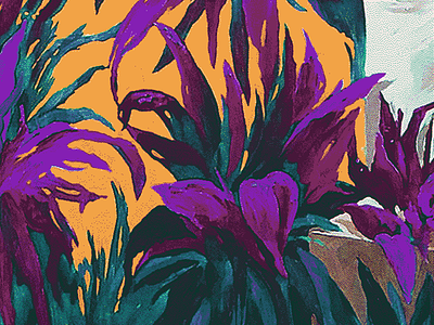 Flora ferns flora flowers hawaiin jungle monstera painting pattern plants texture vin conti wallpaper
