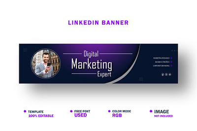 LinkedIn Banner template social media cover
