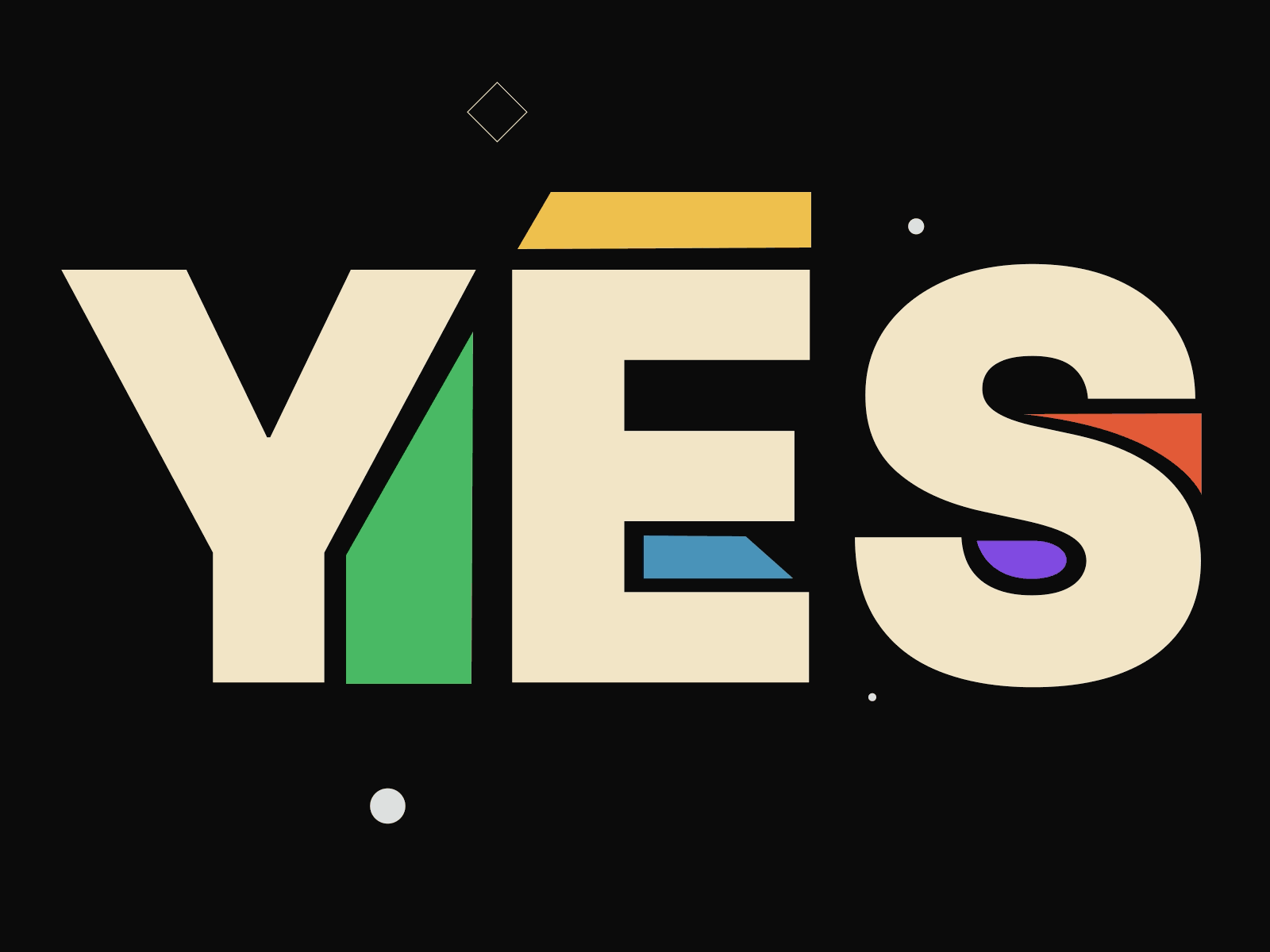 YES! animate animation art art direction artwork bold branding design font graphic design illustration motion motion graphics positive product type typography ui vector you can