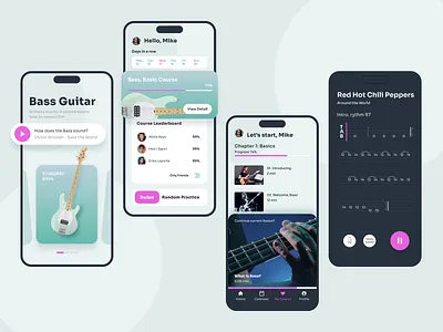 Music Learner | User Dashboard android app application dashboard design interface ios learning music ui uiux ux