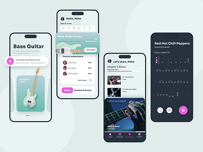 Music Learner | User Dashboard android app application dashboard design interface ios learning music ui uiux ux