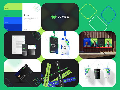 WYKA-Full Branding, Logo design, Visual identity bank bank logo branding concept corporate logo dribbble finance company fintach investment investors kahaf logo marketing minimal sass sass branding sass logo visual design web website