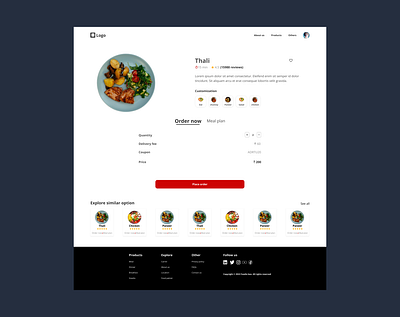 Food delivery app application design figma food mobile app ui ui design ux web application website