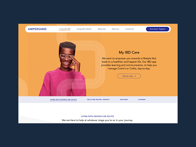 Ampersand Health / Web-UI Design design digital design ui ui design web web design website