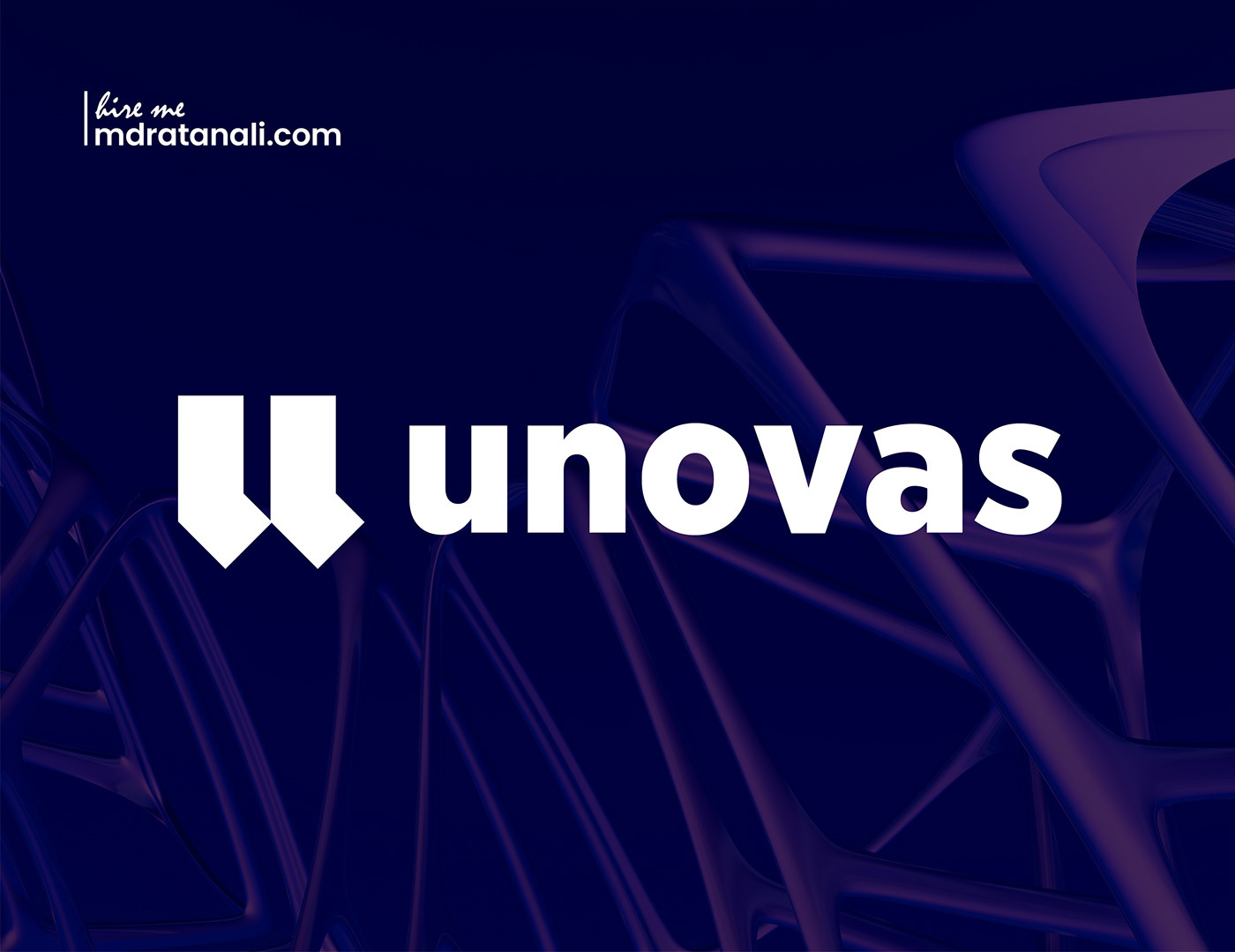 Unovas Business Logo Design 3d branding business logo deppol graphic design icon design logo logo design md ratan ali mdratanali ratan