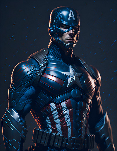 Captain America obscure Detailed illustration captain america design illustration marvel