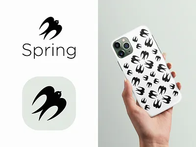 Spring graphic design negative space