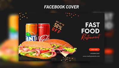 Any banner design - Facebook, LinkedIn, etc banner advertising banner banner design branding cover design design food banner graphic design photoshop social media design