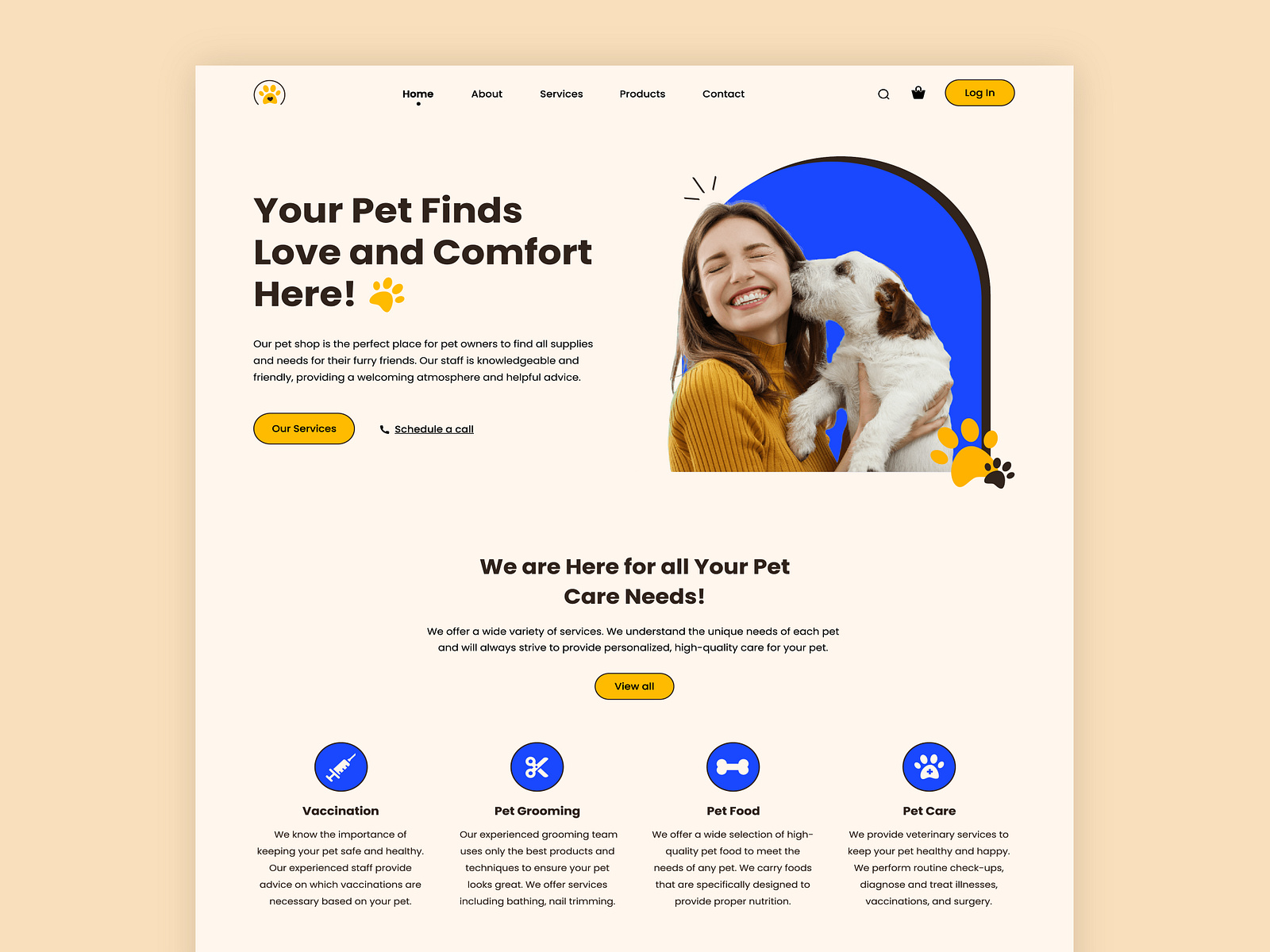 Pet shop website design by Aisaa on Dribbble