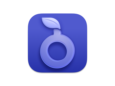 Blue Leaf — appIcon affinitydesigner affinityphoto big sur bright design illustration logo minimalist simple