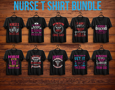 Nurse t shirt bundle custom femail graphic design illustration nurse nursing t shirt t shrit tshirt