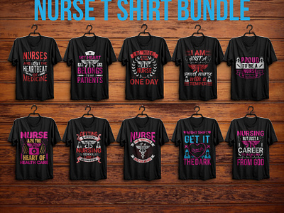 Nurse t shirt bundle custom femail graphic design illustration nurse nursing t shirt t shrit tshirt