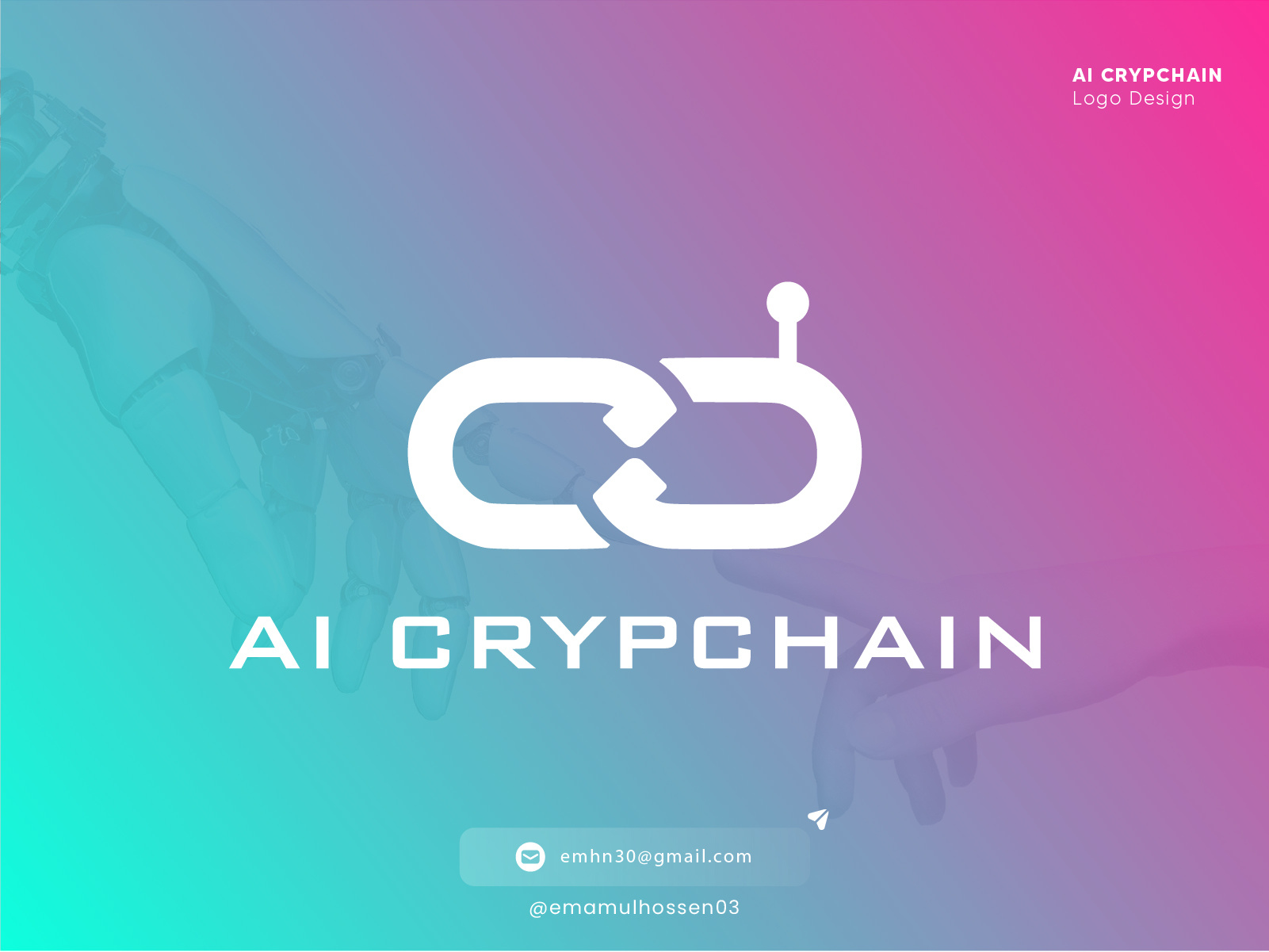 Ai Crypchain Logo Design | Ai Crypto Branding Design by Emamul Hossen on  Dribbble