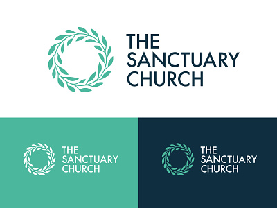 Church Branding branding christian church leaf leaves logo sanctuary