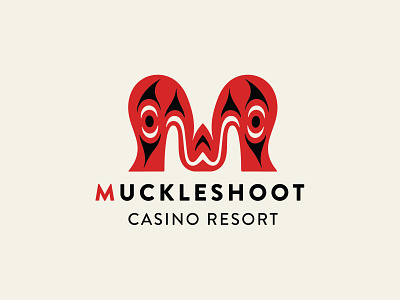 Muckleshoot Casino / Logo Exploration branding design dope drawing explo gaming hand drawn illustration lettering logo m muckleshoot native nw salish typography vector