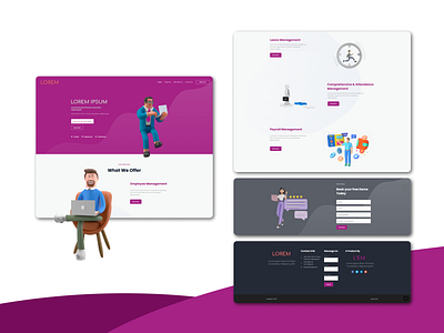 A Landing Page for a Software Company branding design figma home page landing page ui ux website wordpress