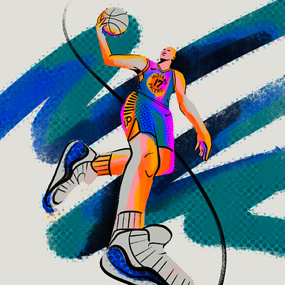 Basketball Player Illustration design graphic design illustration